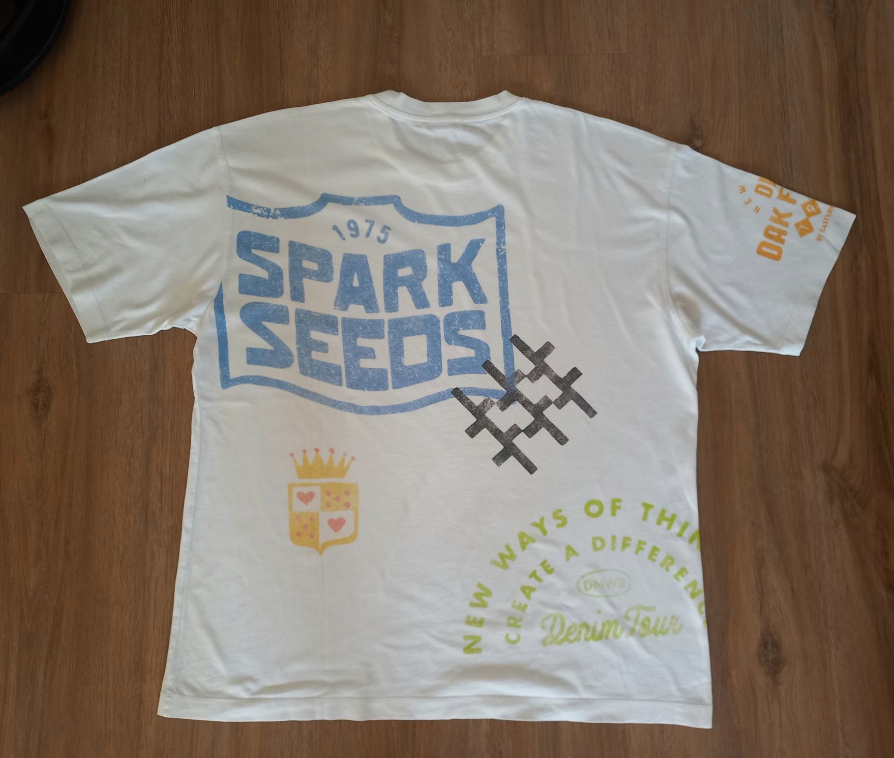 Koszulka T-shirt ZARA męska oversize Boxy Fit rozmiar L (42)