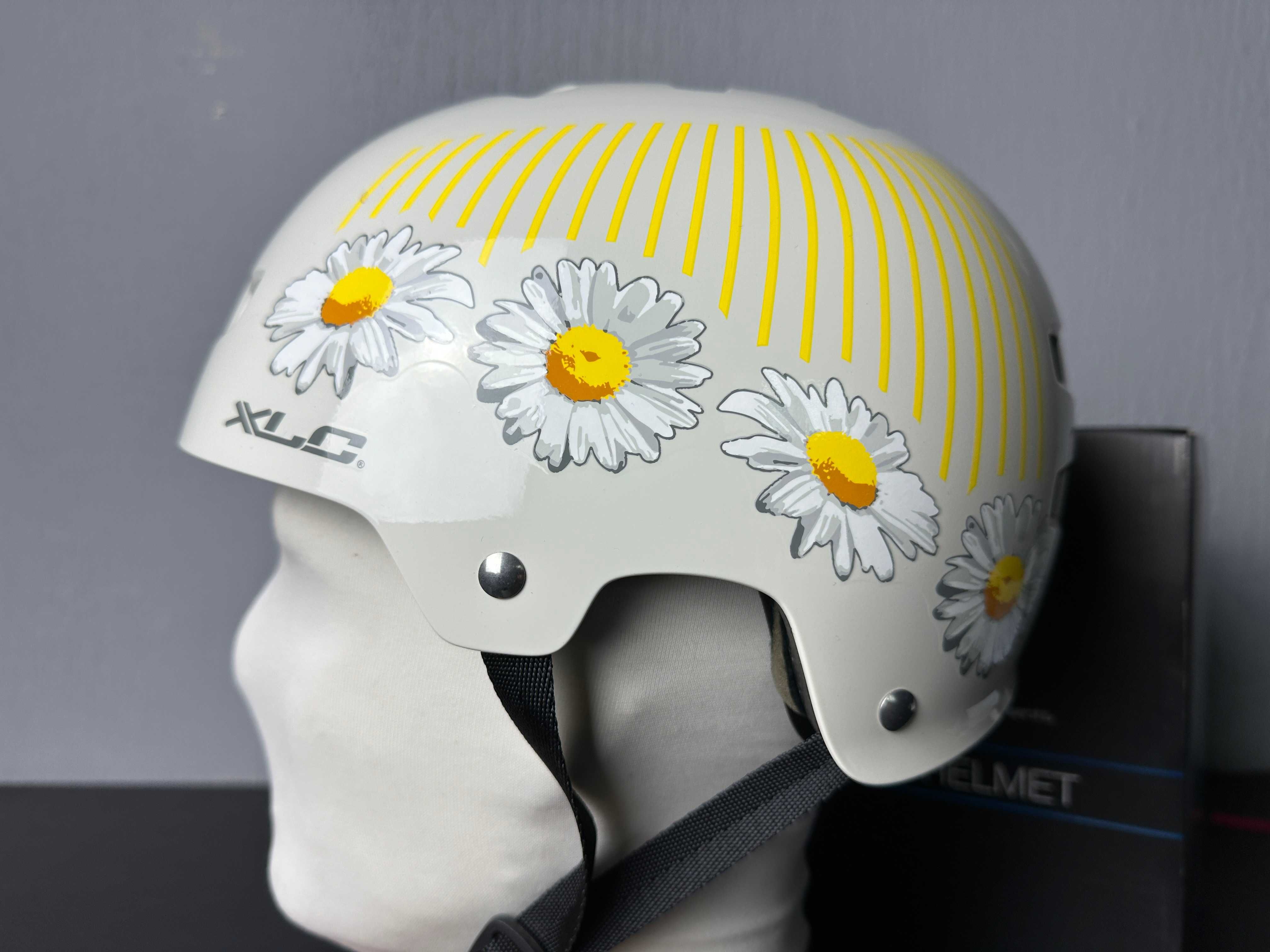 Kask XLC Bh-c22 biało żółty