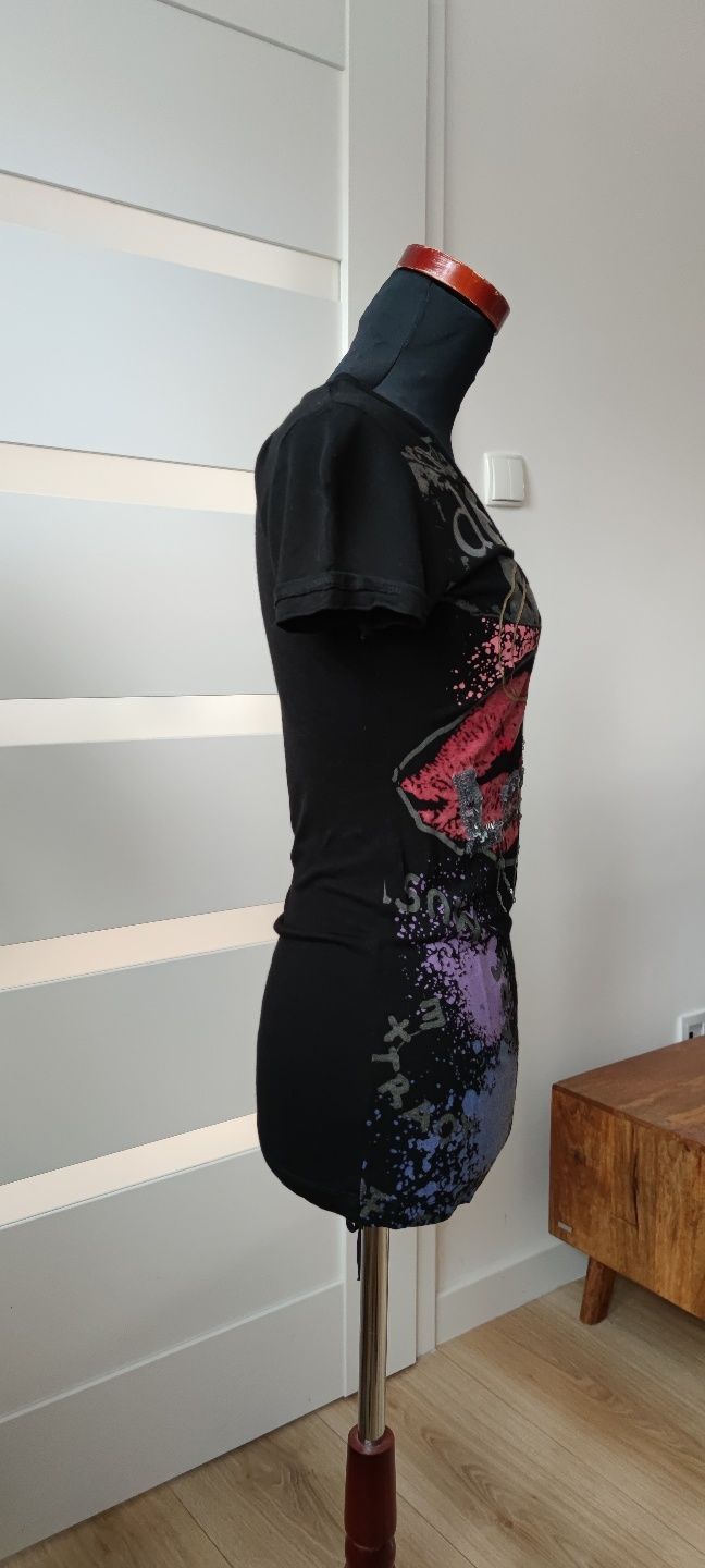 T-shirt bluzka koszulka damska XS/34 Desigual kolekcja Less is more