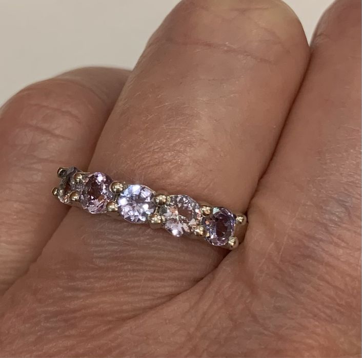 Серебряный комплект, серьги и кольцо