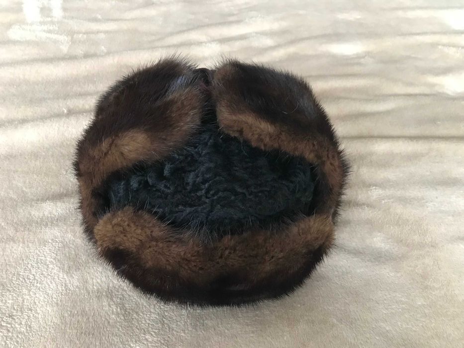 Винтажная шапка Норка-Каракуль комбинированая, практически новая.