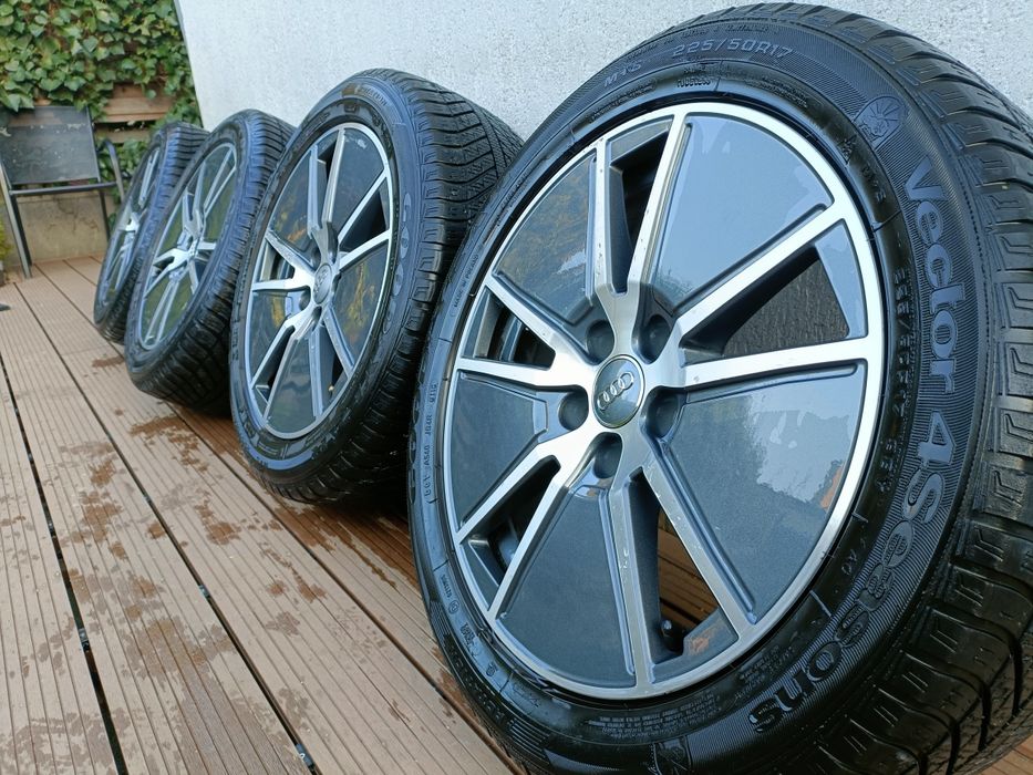 Audi a4 Koła opony zimowe felgi orginalne audi a4 8W0 5x112 17 cali