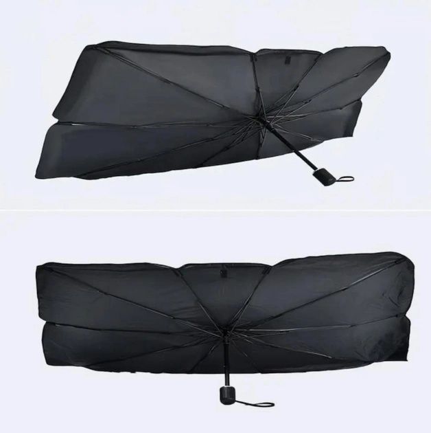Зонт на лобовое стекло в авто Car Umbrellas Чёрный Солнцезащитная штор