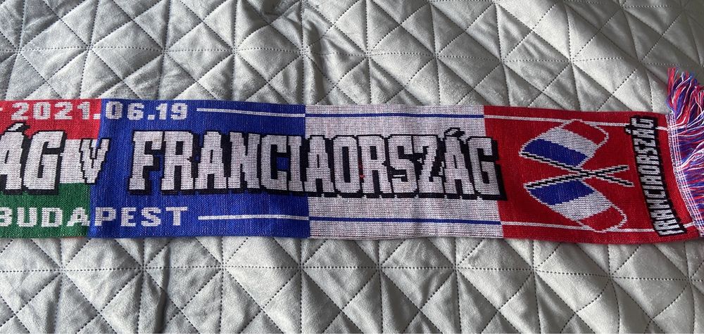Euro 2020 Węgry Francja pamiątkowy szalik