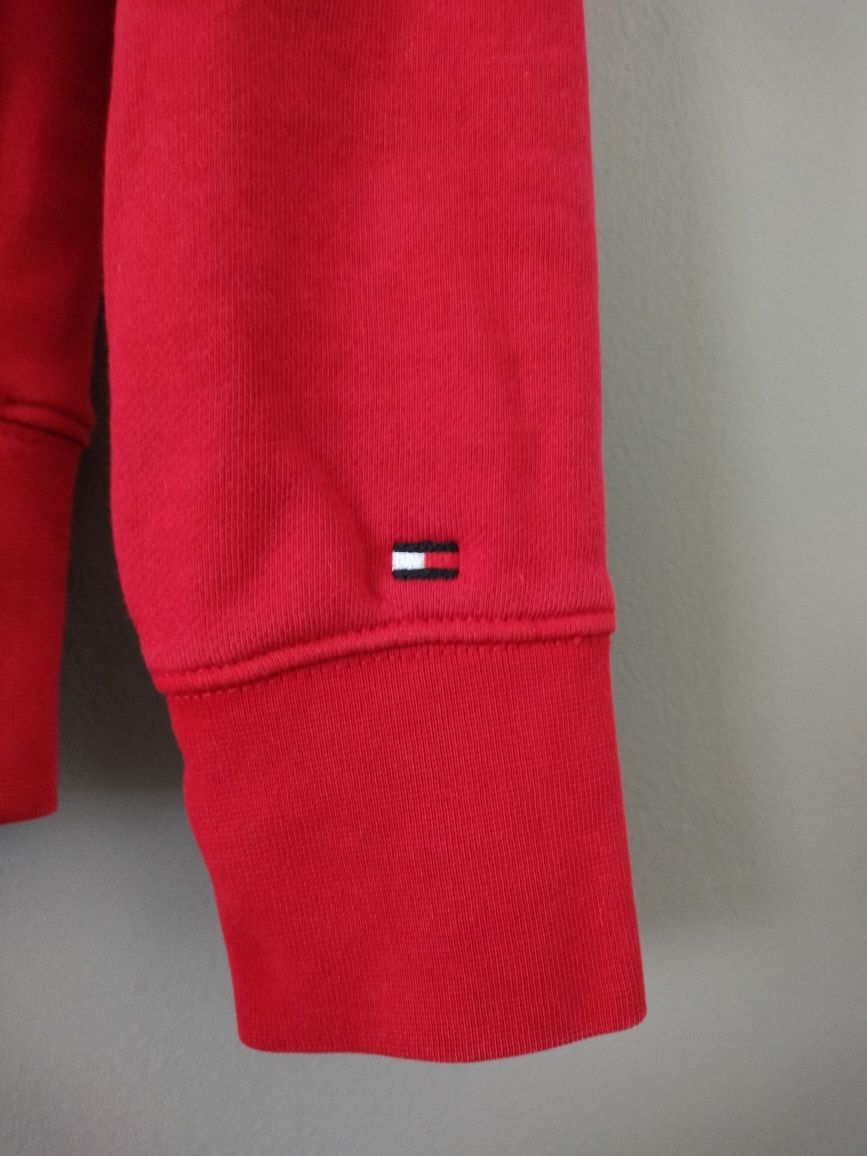 Czerwony Crewneck Bluza Tommy Hilfiger M