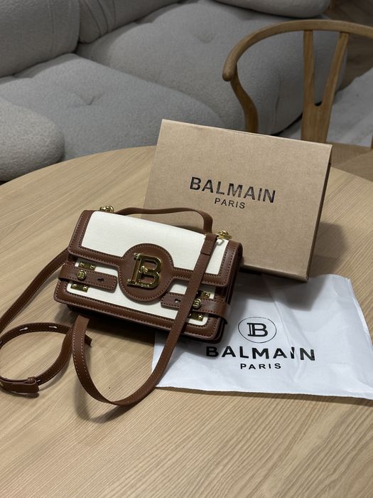 Сумка Balmain B-Buzz 24 Cream/Brown