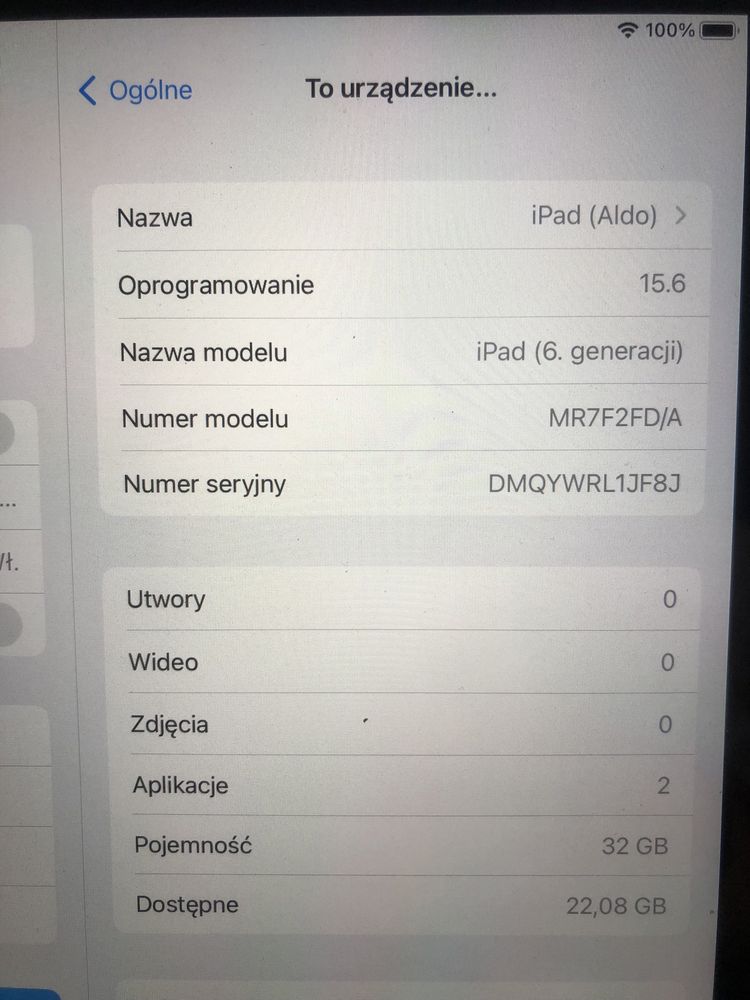 IPad 6 generacji 32GB