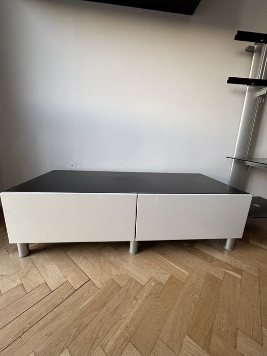 Szafka Ikea Besta z szufladami stojąca z nóżkami 120x25x40