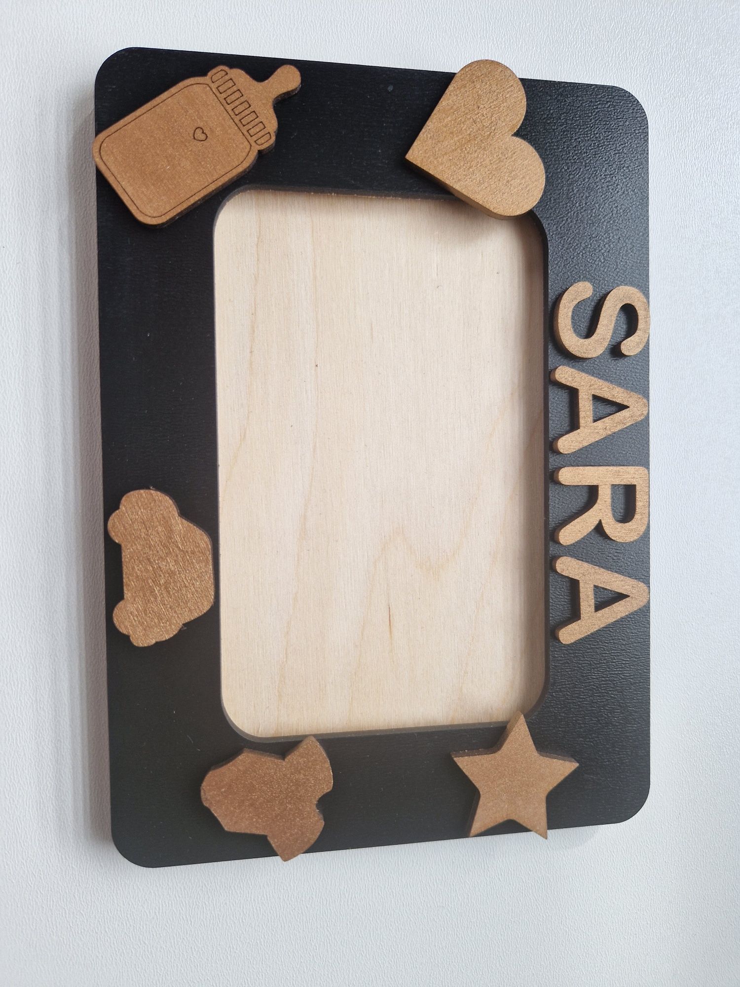 Ramka na zdjęcie 3D dowolny napis Imię personalizowana
