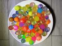 gumowe kolorowe piłeczki  kauczukowe zestaw 100 szt. piłki