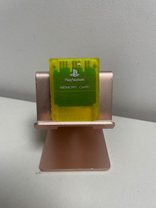 Karta pamięci playstation 1 psx lemon yellow żółta sprawna
