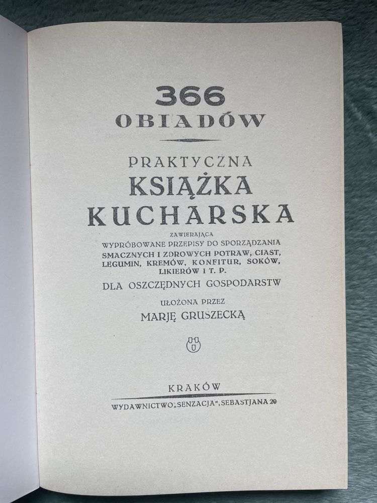 366 obiadów Praktyczna Książka Kucharska Maria Gruszecka