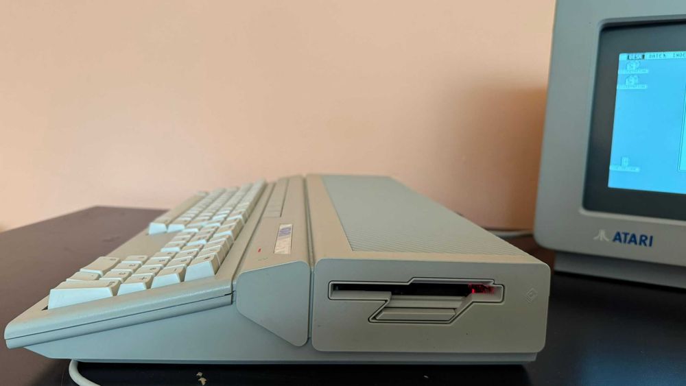 Zestaw Atari 520 STFM, Monitor SM124, mysz, 100% Sprawny, zadbany