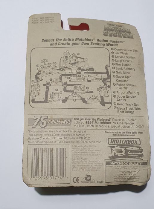 Matchbox  do ano 1997