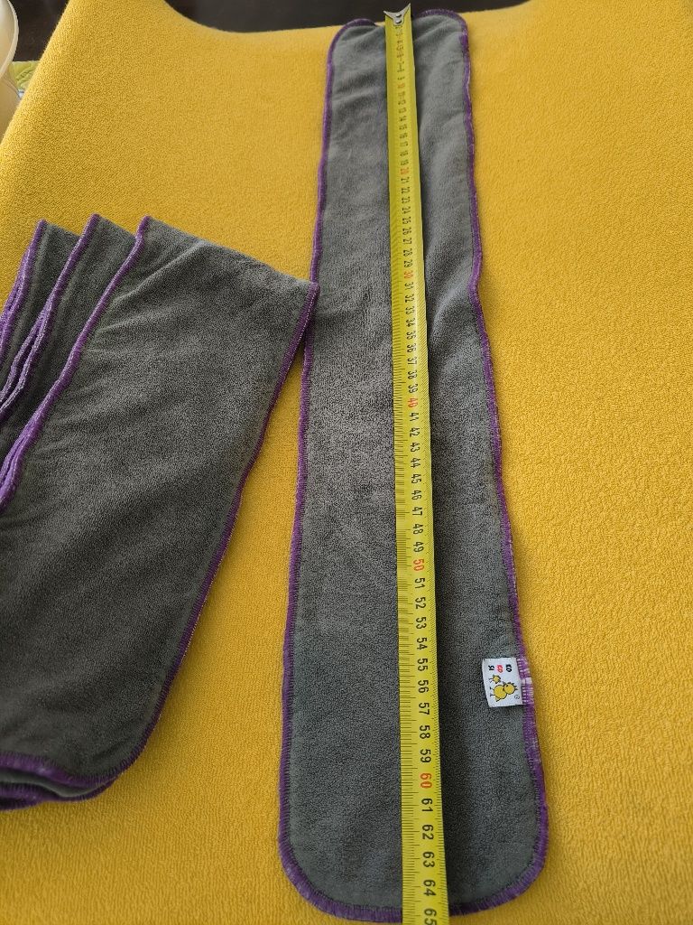 5x Wkłady do pieluch Kokosi Bamboo fioletowy