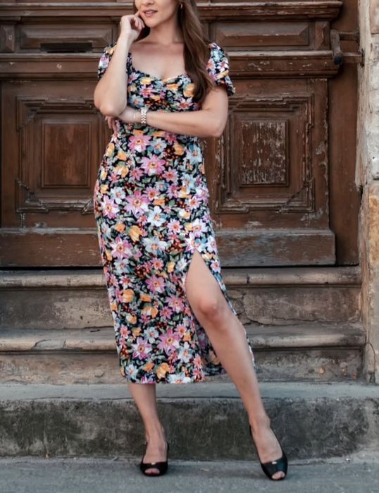 Сукня довга з розрізом amisu/new yorker 42-44 р.