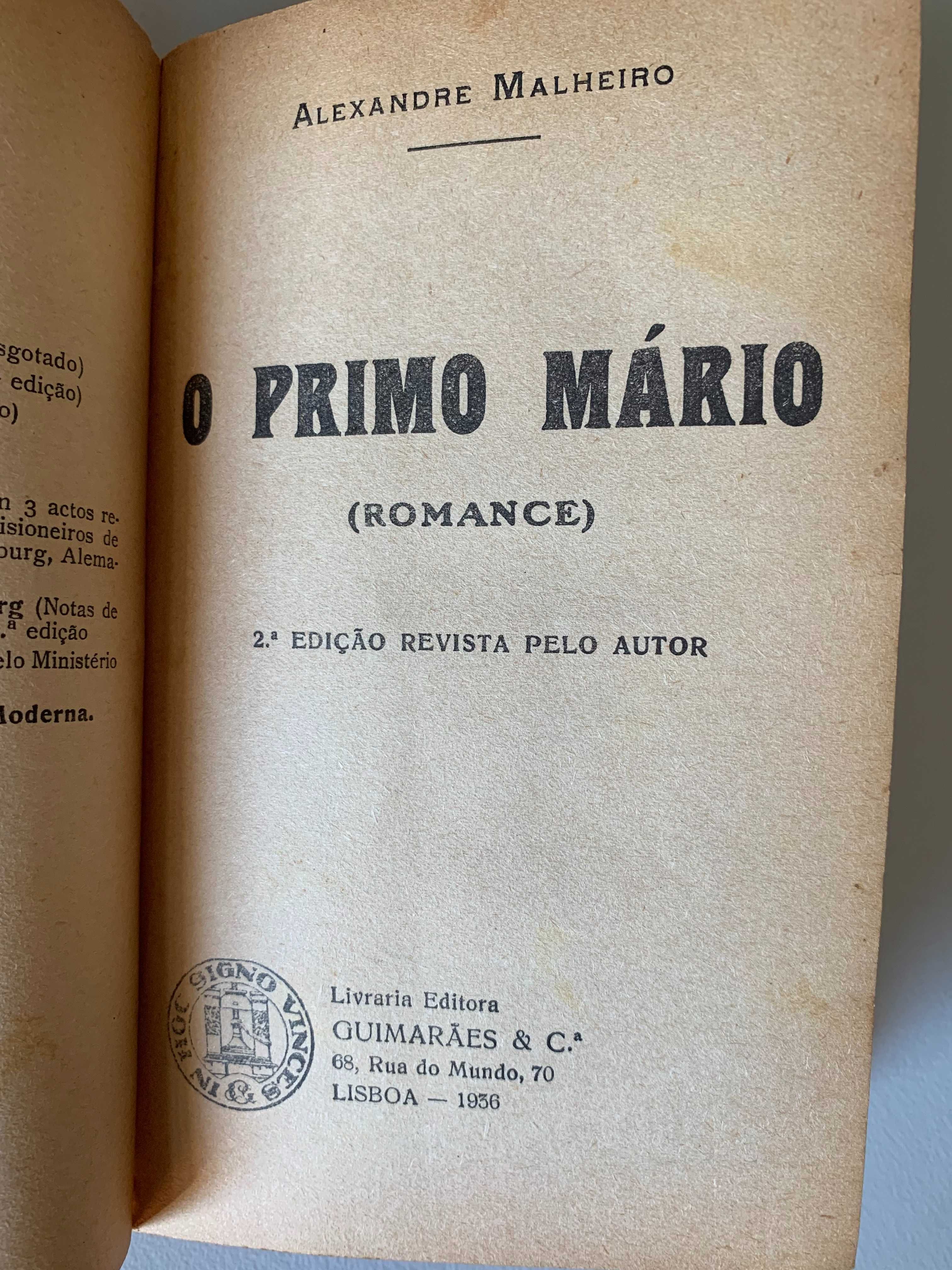 O Primo Mário, de Alexandre Malheiro