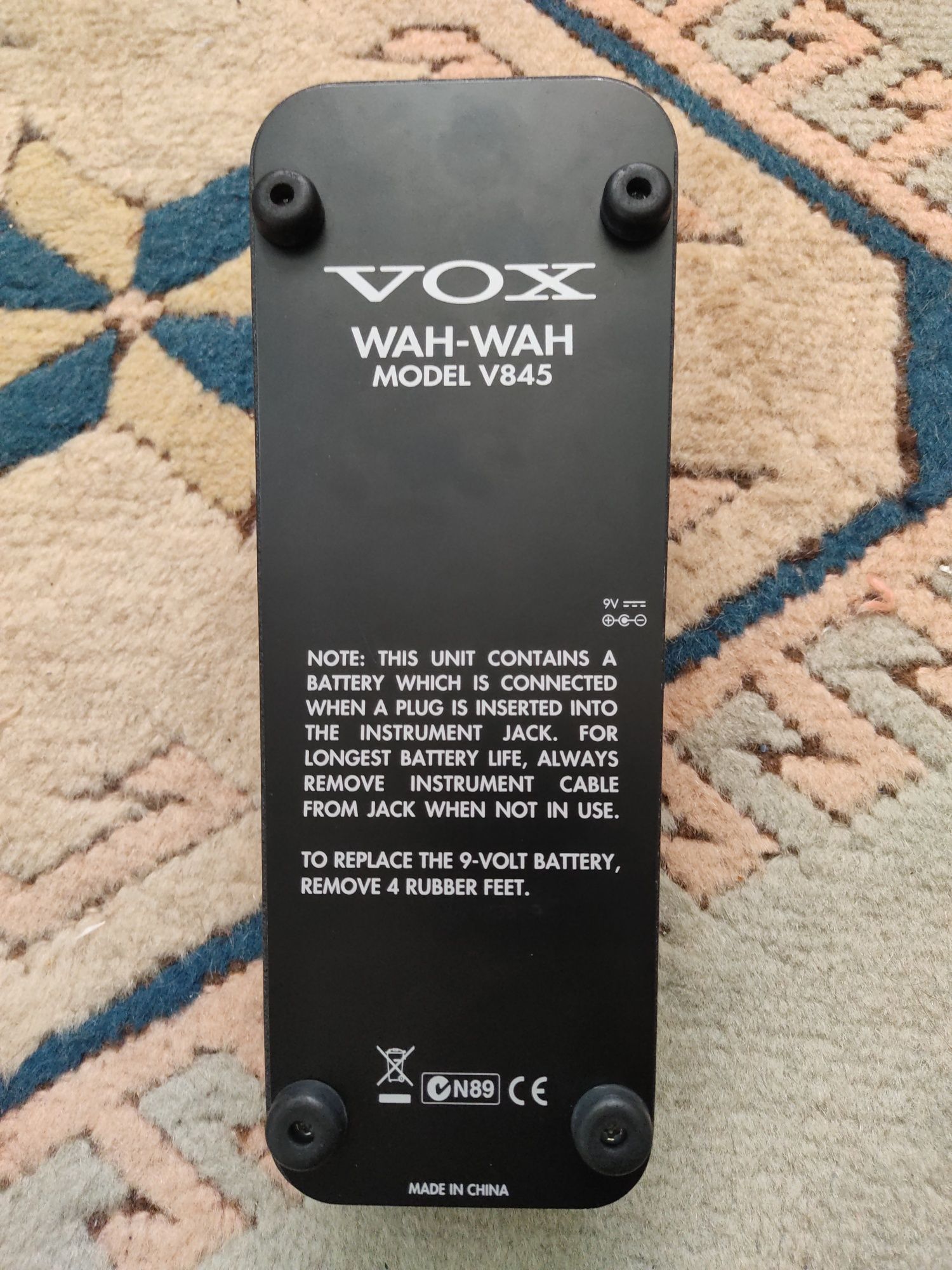Pedal Wah Wah Vox V845