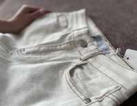 Білі Джинси скіні прямі джинси з розрізами