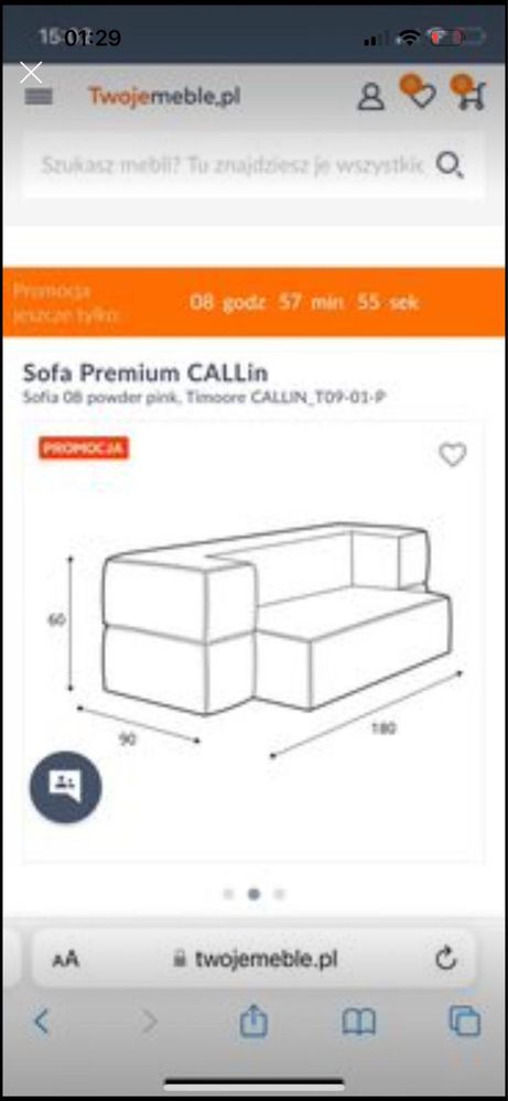 Sofa dziecieca Callin