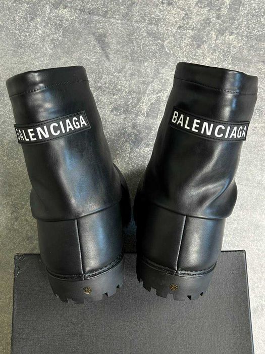 BALENCIAGA Alaska Ski Boots Leather Black ботинки буты черные чорні