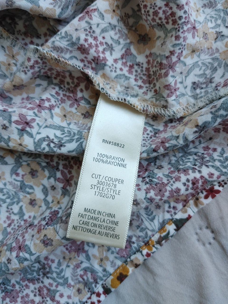 Bluzka bufiaste rękawy łączka boho S
