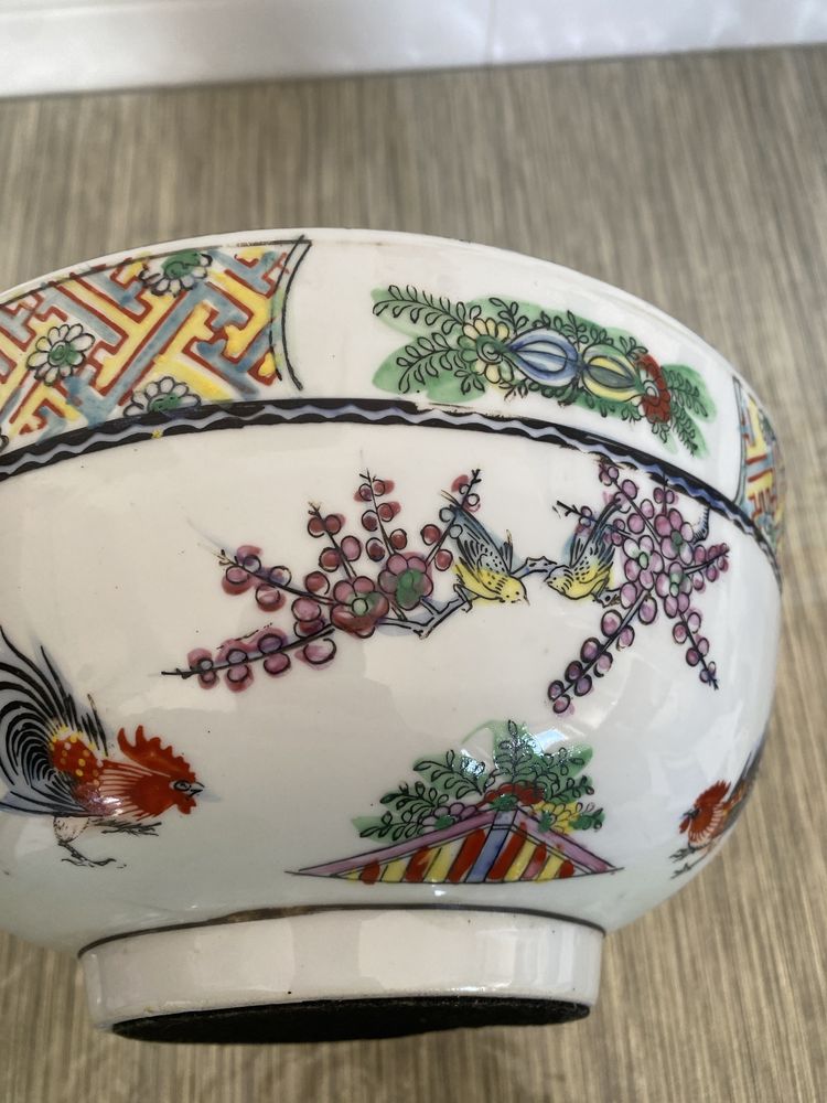 Pocelana tigela chinesa  tigela com galo,