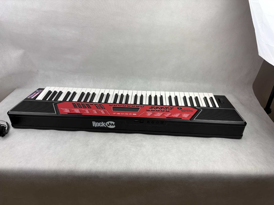 Keyboard RockJam RJ6170 zestaw statyw krzesło słuchawki