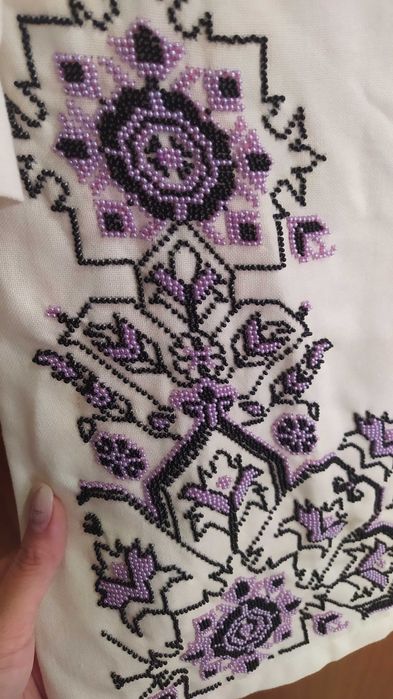 Жіноче плаття вишите бісером, вишиванка, ручна робота