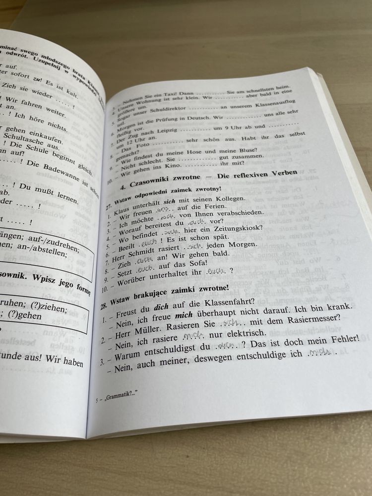 Gramatyka niemiecka - materiały pomocnicze
