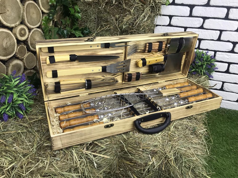 Набори 1500-5340грн/набор для шашлыка/шампура/подарок/подарунок/шашлик