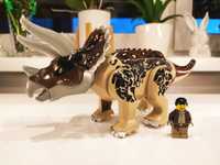Dinozaur triceratops dinosaur jak lego nowy