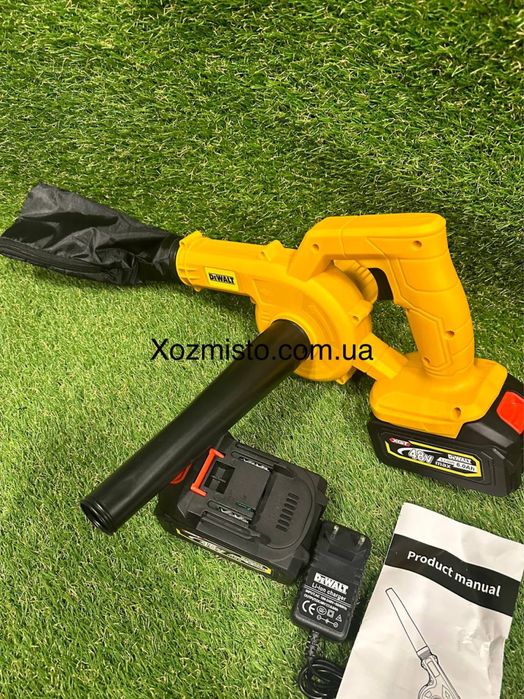 Акумуляторна повітродувка 2в1 DeWalt DCV100 48В 6Аг Повітродув пилосос