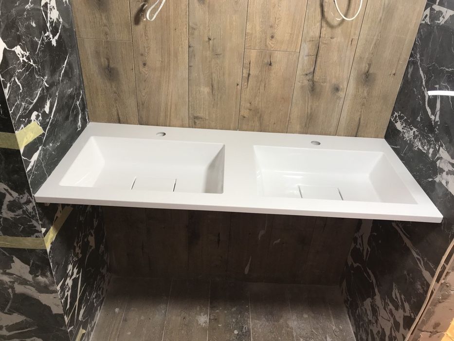 Стільниця із суцільнолитою чашею, умивальник