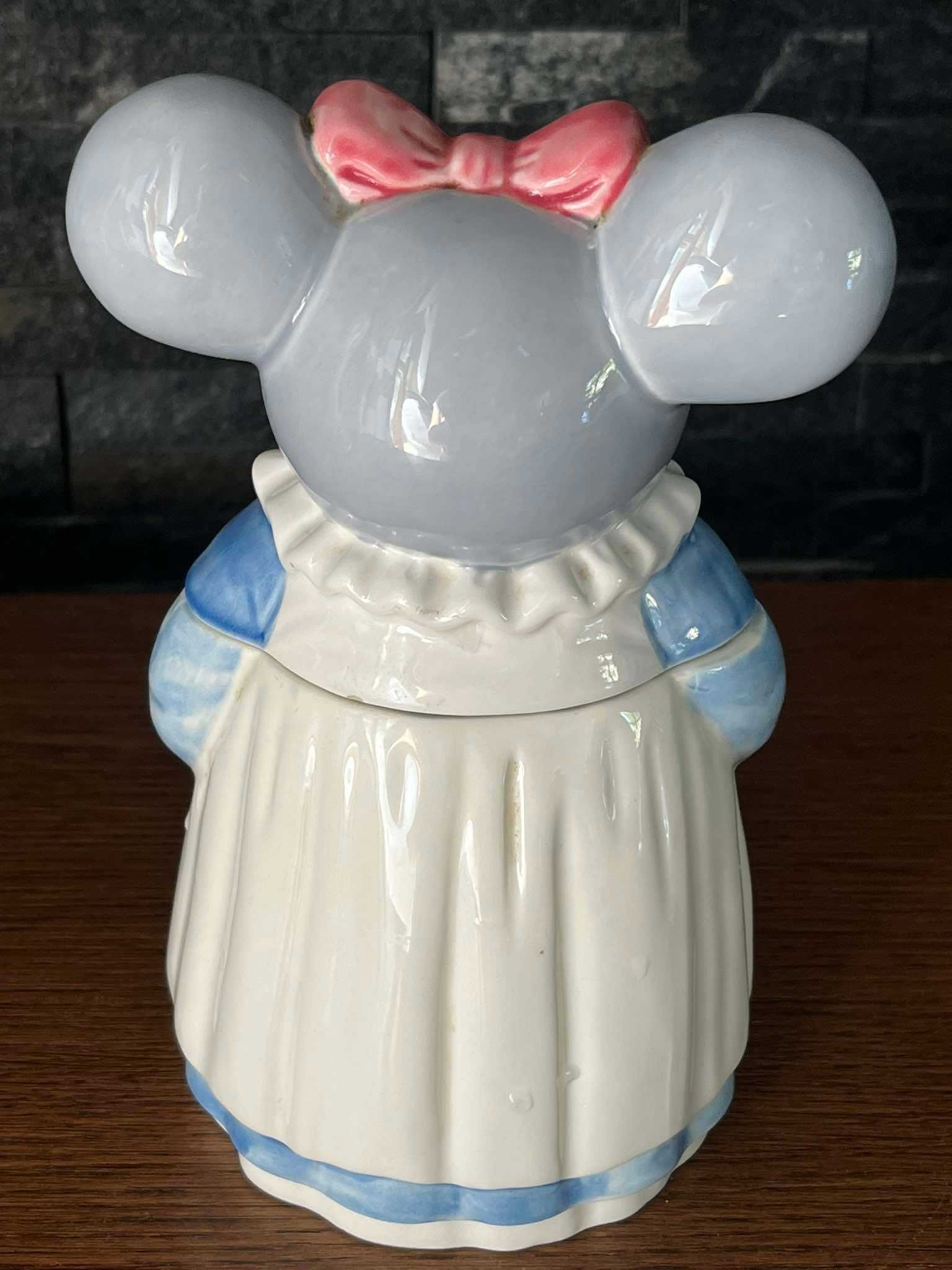 Mysz cudny porcelanowy pojemnik