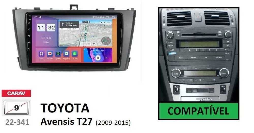 Rádio 2DIN [4+32GB] • Toyota AVENSIS (2002 a 2015) • Android T25 T27