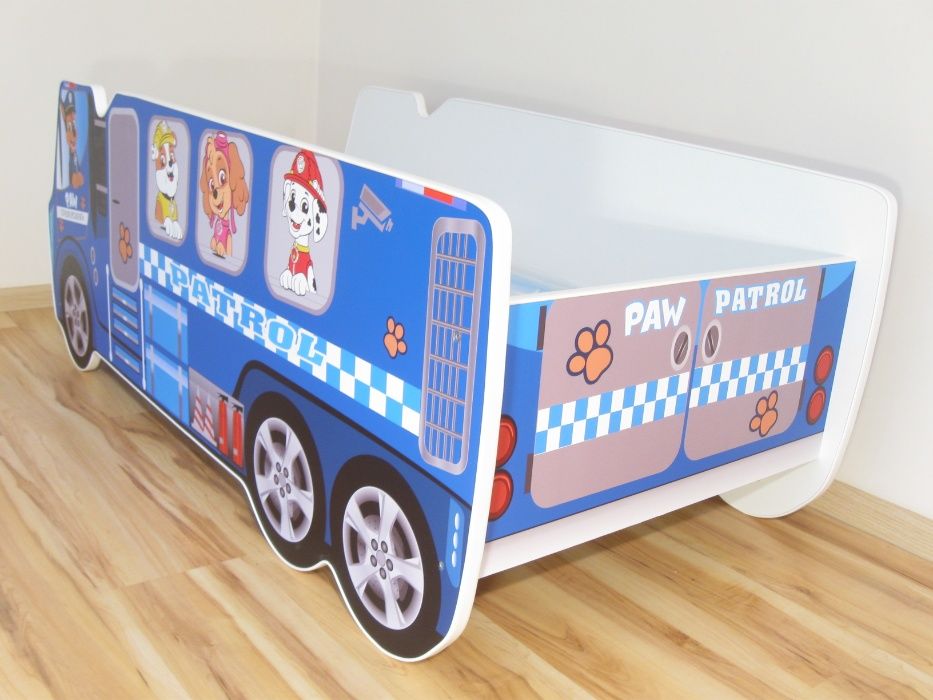 Łóżko dziecięce Psi PAW PATROL CIĘŻARÓWKA 140X70