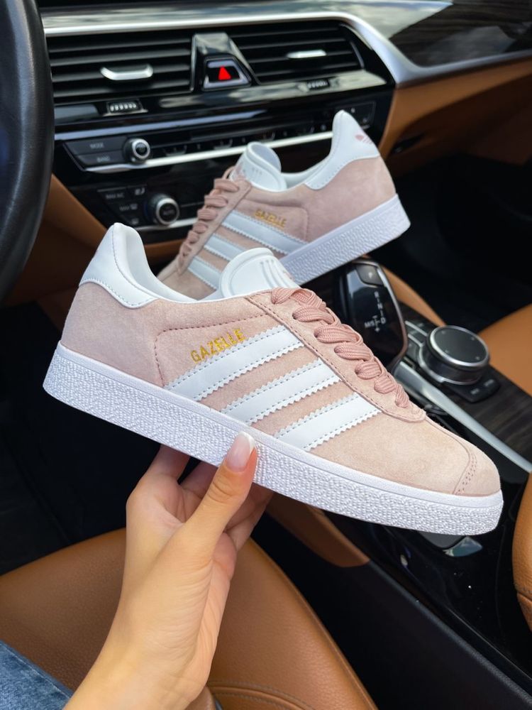 (БЕЗ ПЕРЕДОПЛАТИ) Adidas Gazelle адідас газель унісекс Black Pink Gray