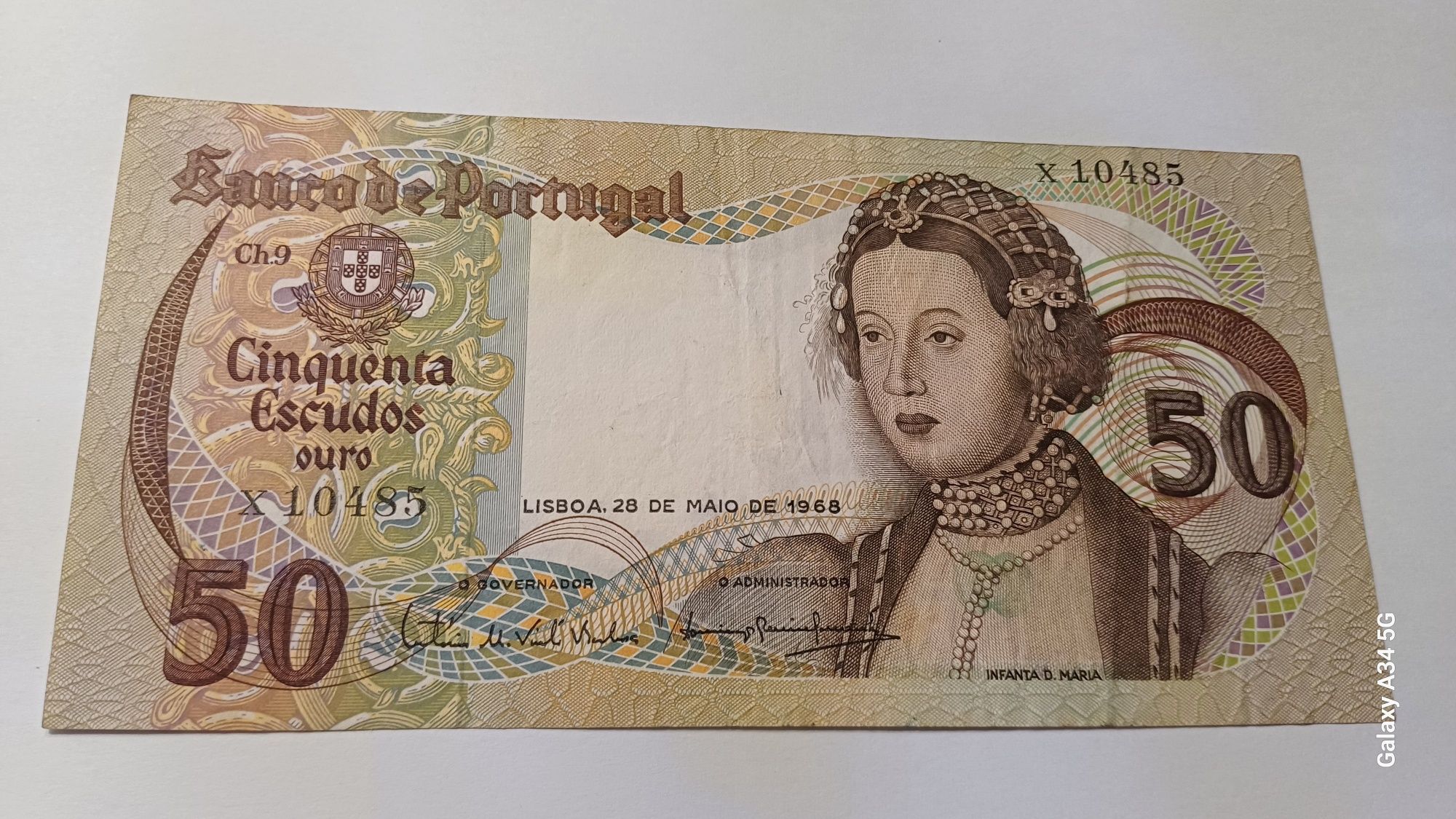 Portugal--aceita-se ofertas credíveis 50 escudos Infanta d Maria SUBST