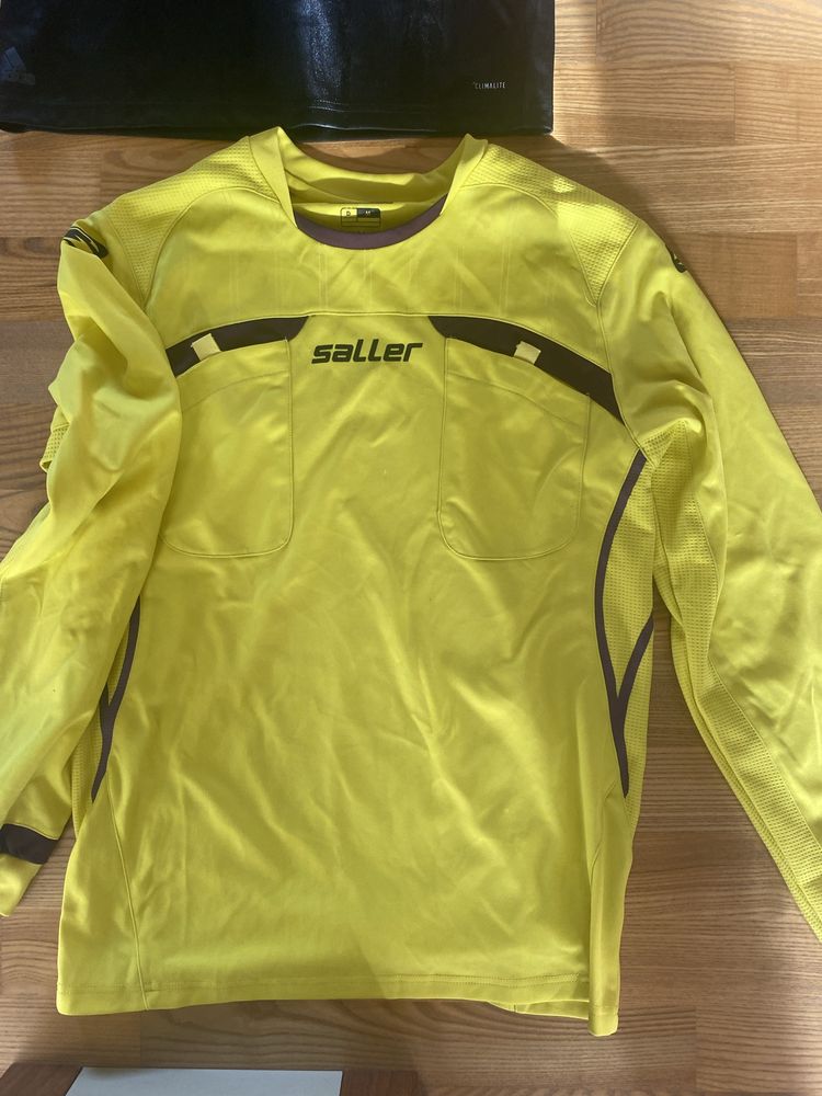 Bluzy sędziowskie Saller i Adidas Strój sędziego piłkarskiego S i M