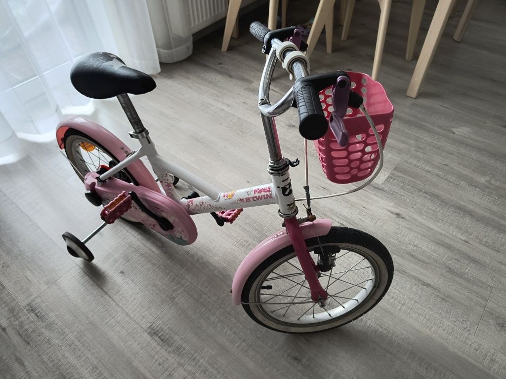 Rowerek dziecięcy Btwin 500 16 cali dla dziewczynki