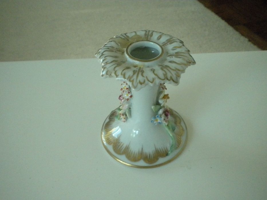 Artibus castiçal antigo porcelana  porta vela