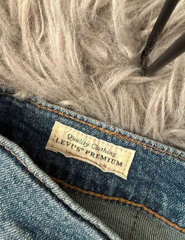 Jeansy denim Levis 501 slim fit Basic denim skinny Y2K vintage W29 L32