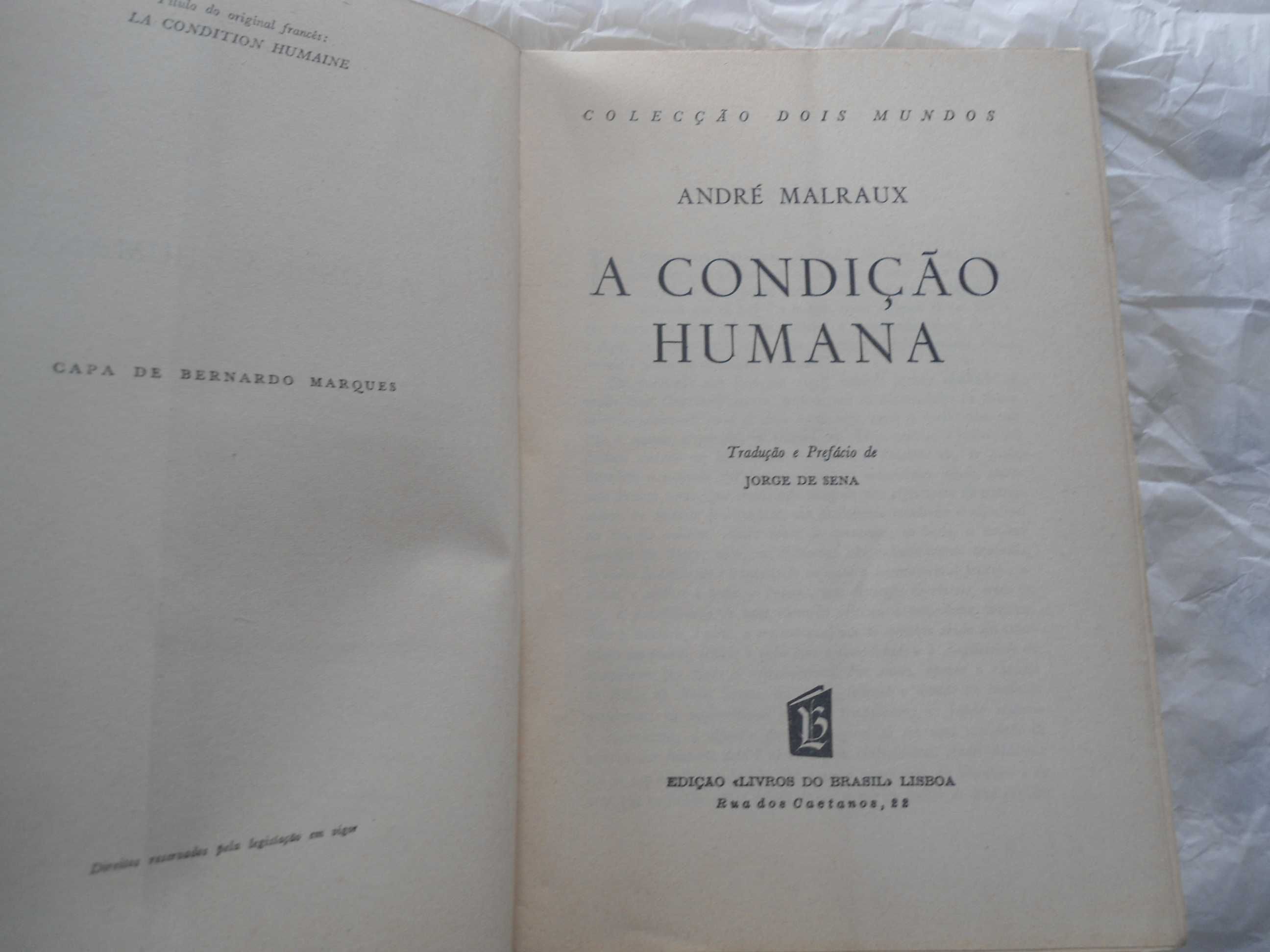 A Condição Humana de André Malraux