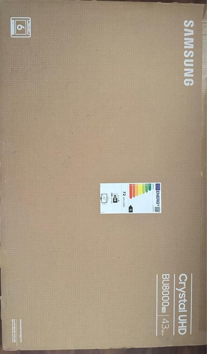 TV Samsung 43" BU8000 LED Crystal UHD Smart TV 4K