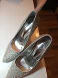 Buty Szpilki srebrne
