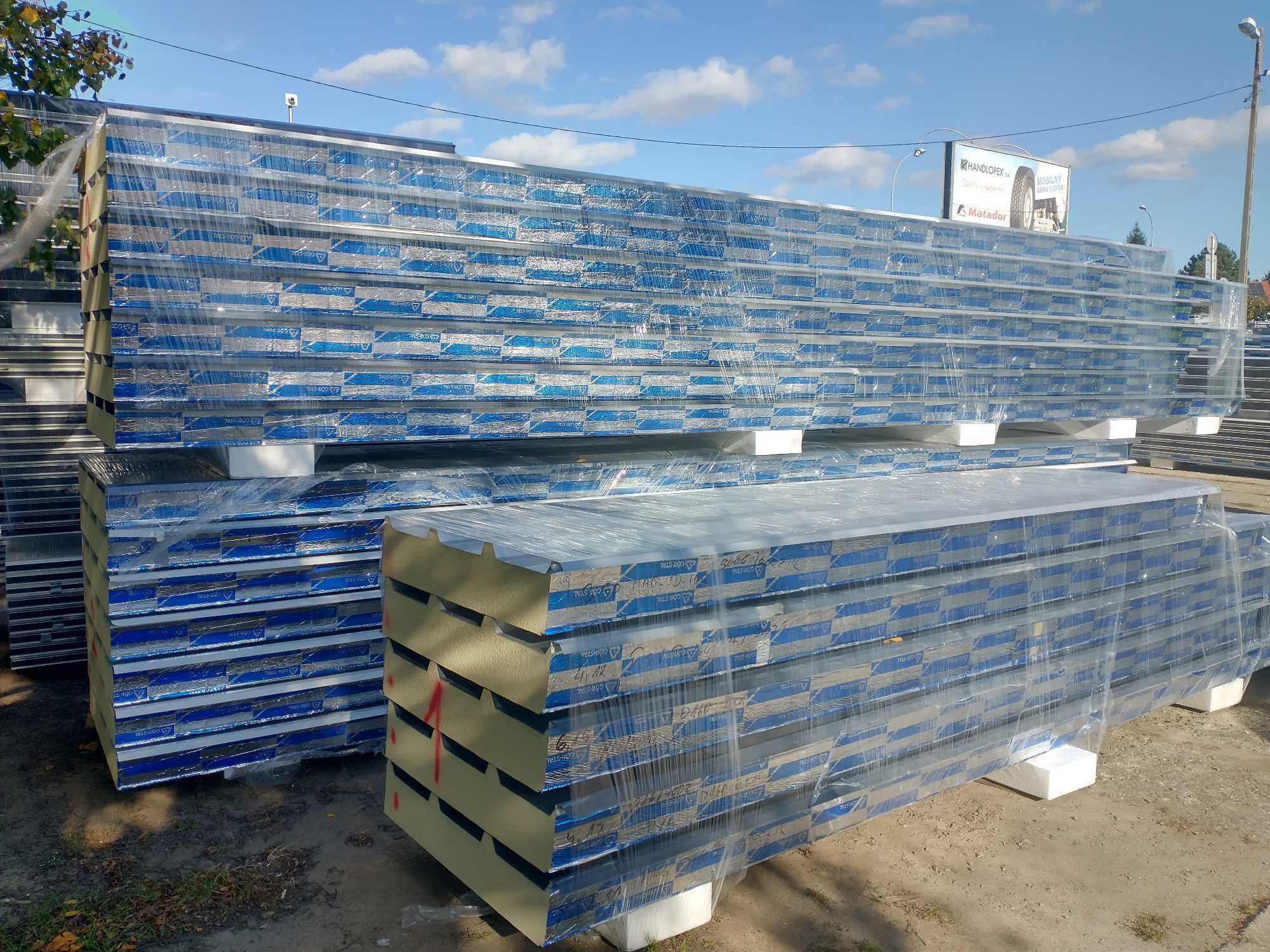Płyta warstwowa dachowa PIR 100mm II gat dostępna od ręki!