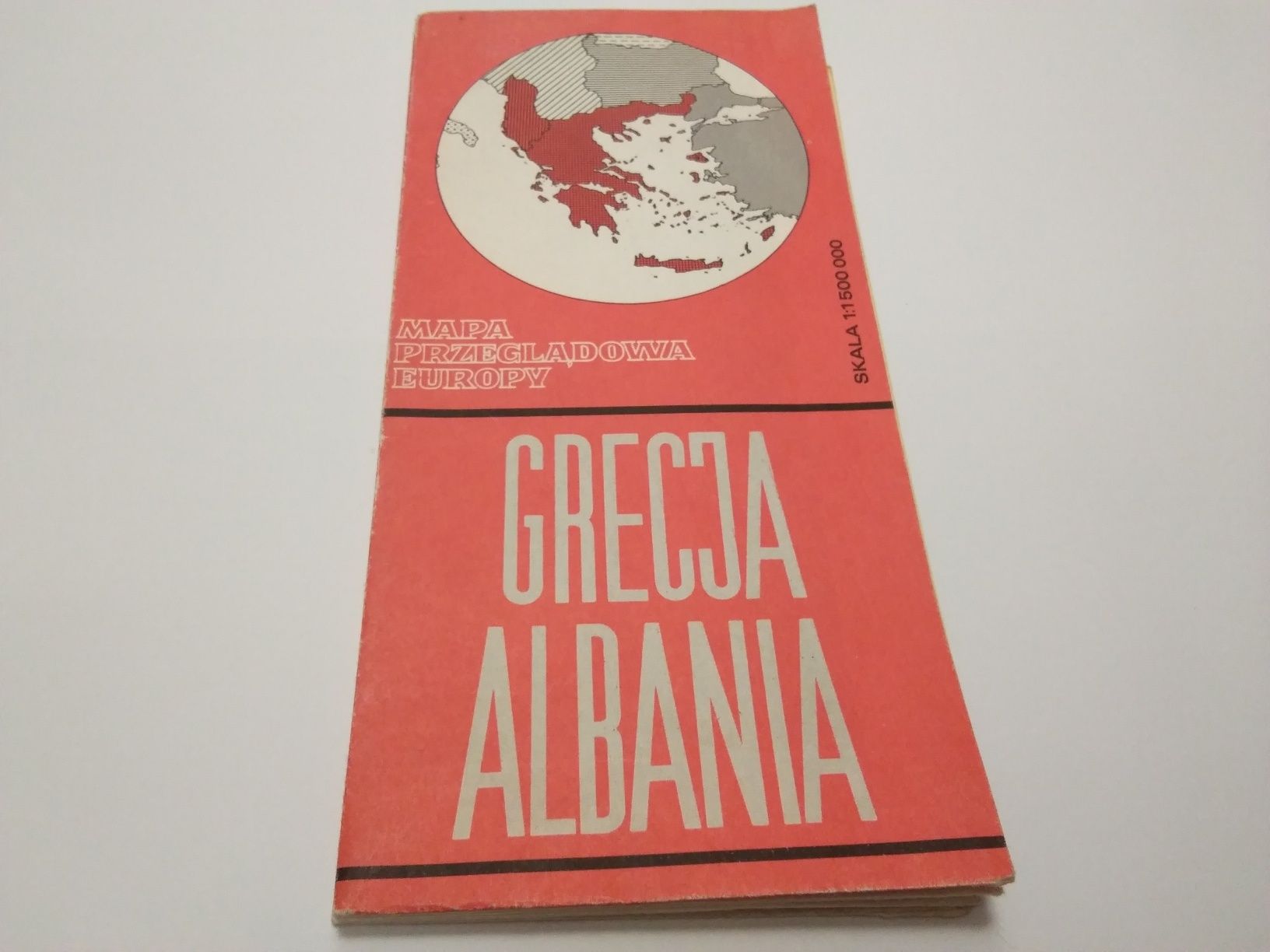 Mapa turystyczna Grecja i Albania