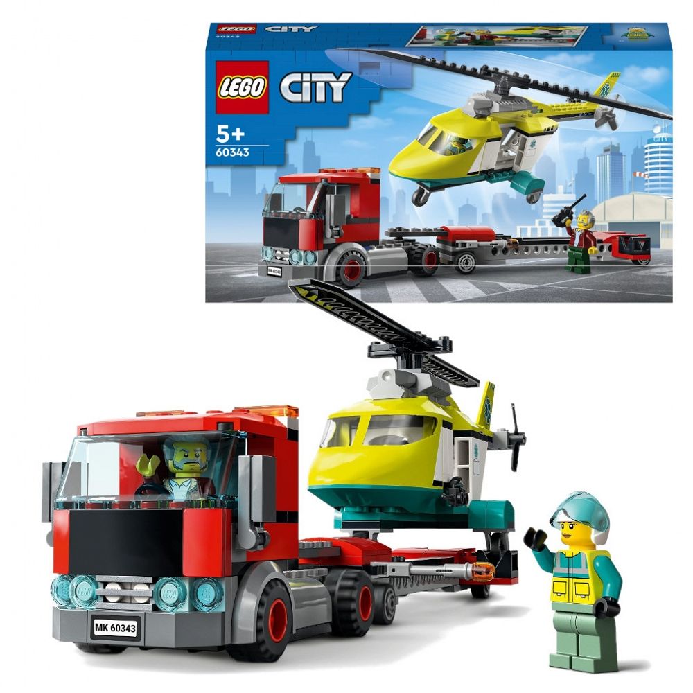 Lego City 60343 Zestaw  Laweta Helikoptera Ratunkowego Ła66P