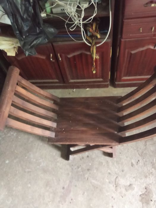 Cadeira vintage entrelaçada. Rara.